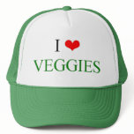 I Love Veggies hats