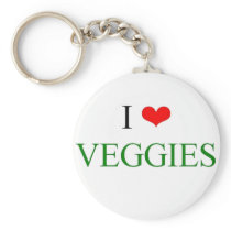 I love veggies key chain