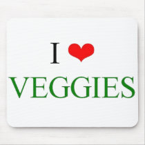 I Love Veggies mousepads