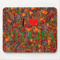 I Love Veggies mousepads