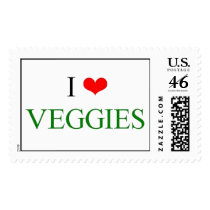 I love veggies postage