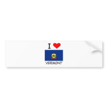 I Love Vermont bumper stickers by flagshirt I Love Vermont bumper stickers