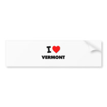 I love Vermont Bumper Sticker