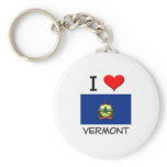 I Love Vermont Keychain