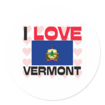 I Love Vermont stickers by tshirtshirts I Love Vermont stickers