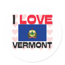 I Love Vermont stickers by tshirtshirts I Love Vermont stickers