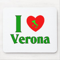 I Love Verona Italy mousepads