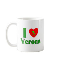 I Love Verona Italy mugs