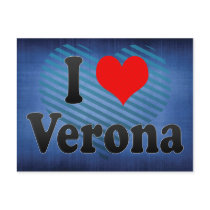 I Love Verona, Italy Postcard