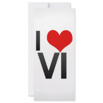 I Love VI Custom Rack Card