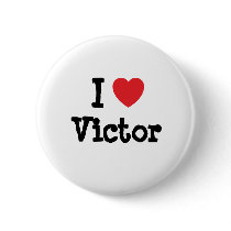 I love Victor heart T-Shirt buttons by funnycustomtshirts I love Victor heart T-Shirt buttons