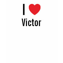 I love Victor t-shirts by funnycustomtshirts I love Victor t-shirts