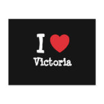 I love Victoria heart T-Shirt Postcard