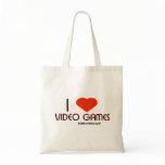 I Love Video Games Canvas Bag