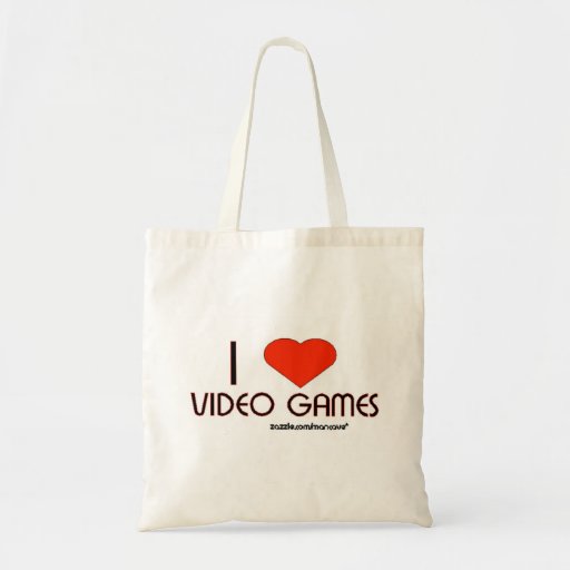 I Love Video Games Canvas Bag