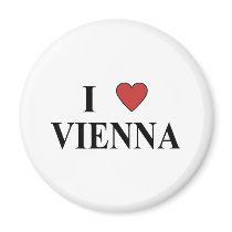 I Love Vienna Magnets