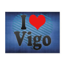 I Love Vigo, Spain. Me Encanta Vigo, Spain Postcard