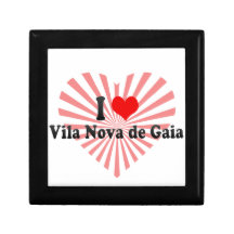 I Love Vila Nova de Gaia, Portugal Trinket Boxes