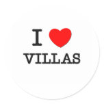 I Love Villas Stickers