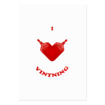 I Love Vintning Business Cards