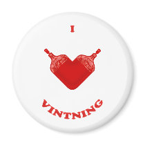 I Love Vintning Refrigerator Magnets
