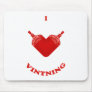 I Love Vintning Mousepad