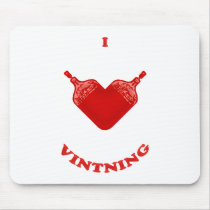 I Love Vintning Mousepad