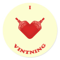 I Love Vintning Stickers