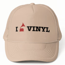 i love vinyl hats