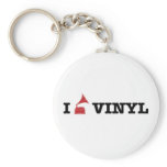 i love vinyl key chain
