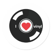 I Love Vinyl stickers by HOTDJGEAR I Love Vinyl stickers