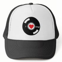 I Love Vinyl Trucker Hats