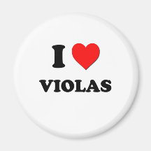 I love Violas Fridge Magnet