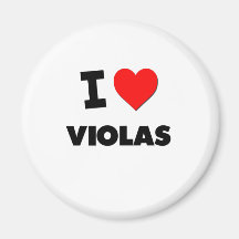 I love Violas Refrigerator Magnets