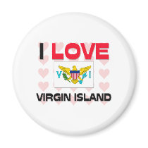 I Love Virgin Island magnets