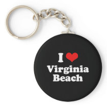 I Love Virgina Beach Tshirt White Tshirt Keychains