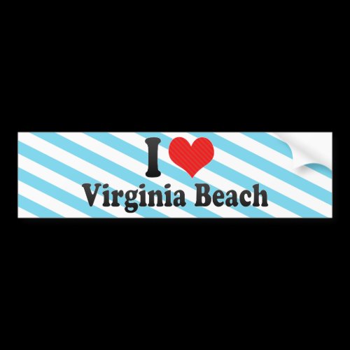 I Love Virginia Beach Bumper Sticker
