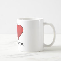 I LOVE VIRGINIA COFFEE MUGS