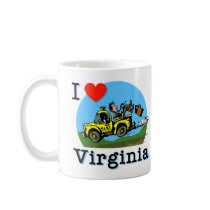 I Love Virginia Country Taxi mugs