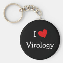 I Love Virology Keychains