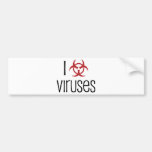 I Love Virus Bumper Sticker