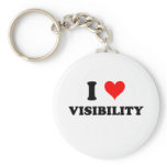 I Love Visibility Key Chains