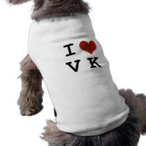 I Love Visual Kei Dog Tee pet clothing by pamplemoussedesigns I Love Visual Kei Dog Tee pet clothing