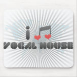 I Love Vocal House Mouse Pads