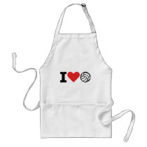 I love volleyball apron