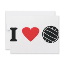 I love volleyball invitations