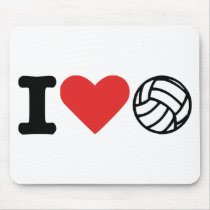 I love volleyball mouse pad