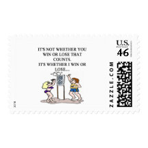 i love volleyball stamp