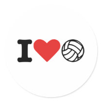 I love volleyball stickers by Thinkdifferent I love volleyball stickers