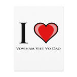 I Love Vovinam Viet Vo Dao postcards